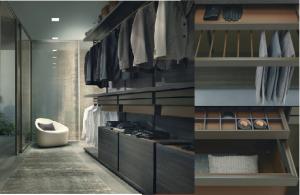 Quality Scratchproof PVC Wardrobes Odourless Grey Bedroom Furniture Wardrobe E1 wholesale