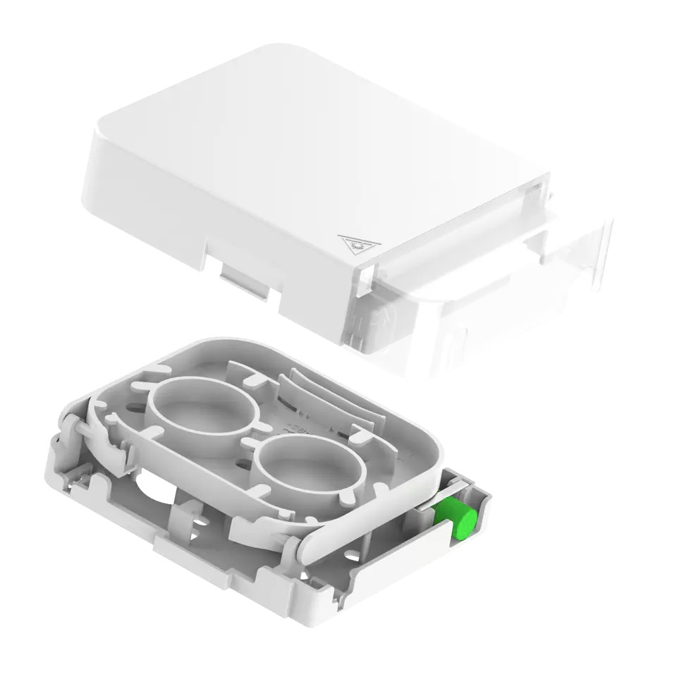 1 Core FC APC Type Fiber Optic Face Plate for Indoor in FTTH Network 115*86*23mm Size