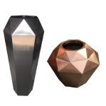 90cm outdoor flower metal planter copper hexagonal garden pots