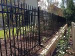 Customized Black Zinc Steel Metal Garrison Fence Panels Maintenance Free