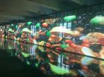 Waterproof Transparent Led Display Panel Glass Advertising Billboard Iron / Al