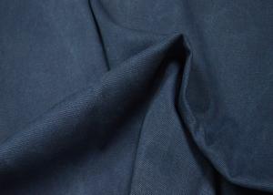 Quality Navy Garment Washed Canvas Fabric Non Harmful Dust And Waste Created wholesale