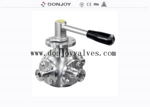 Quality Sanitary DN20 No Retention 1/2&quot; 3 Way Ball Valve wholesale