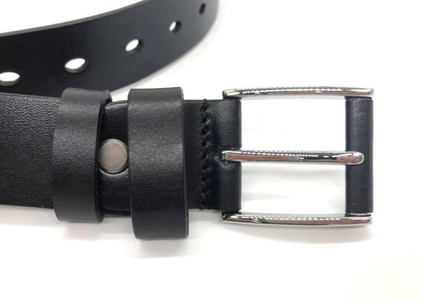 Ferrakiss Mens Casual Leather Belt 100% Full Grain Solid 1-3/8" Width No Fillers