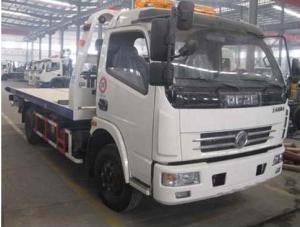 Quality 3 Ton Special Purpose Trucks Road Wrecker Truck Towing Two Cars White Color wholesale