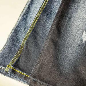Quality OEM Stretch Washed Cotton Spandex Denim Blue Fabric wholesale