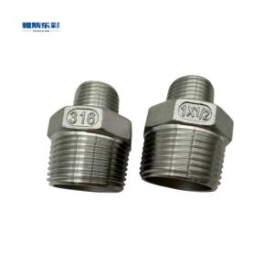 Quality 316 Stainless Steel Reducing Hex Nipple N316 25A-15A Water Oil Gas Oxygen wholesale