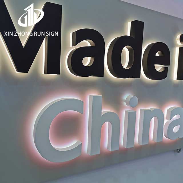 Factory Supply Stainless Steel Backlit Letters