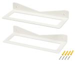 Wall Mounted Metal Wine Rack for Kitchen Restaurant Bar White Hanging Wine