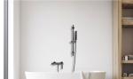 Simple Golden Gray Hot Cold OEM Copper Bathtub Faucet