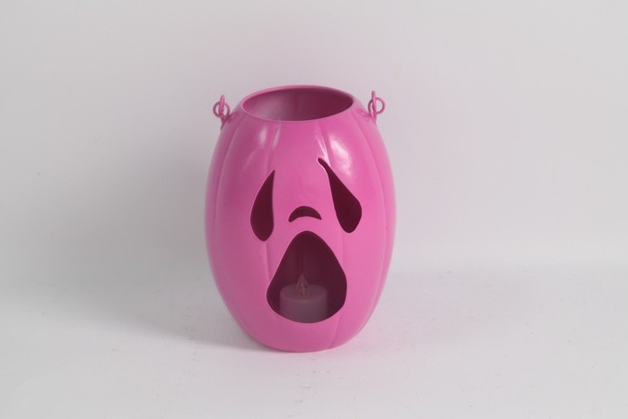 Metal Halloween Ornaments With Jack-O -Lantern Design
