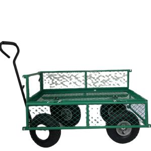 Quality Easy Removal Heavy Duty Lawn Yard Cart with Green Environmental Protection Powder Coating wholesale