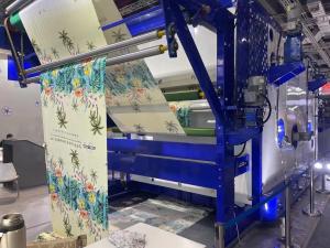 Quality Thermal Oil Steam Heating Continuous Textile Printing Machine 140m Content wholesale