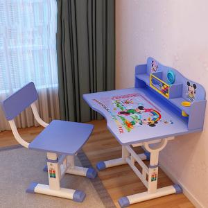 Quality Student Reading Table And Chair Study Writing Desk Cartoon 68x42x70cm wholesale