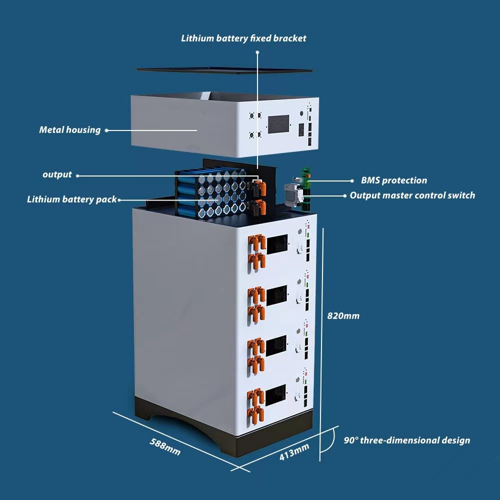 30KWH Home Energy Storage Battery Superimposed