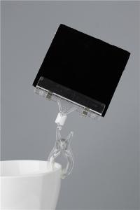 Quality 80mm Width Plastic Clip Sign Holders , POP Display Clip for Supermarket Shelf wholesale