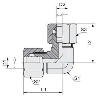 90 Degree Elbow Hydraulic Bite-Type Tube Fitting 1c9/1d9 with Good Price