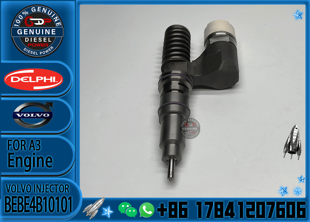 Diesel injector 3964820 BEBE4B10001 BEBE4B10101 R517662 BEBE4B17102 EX631012 RG33967 33800-84100 for diesel engine
