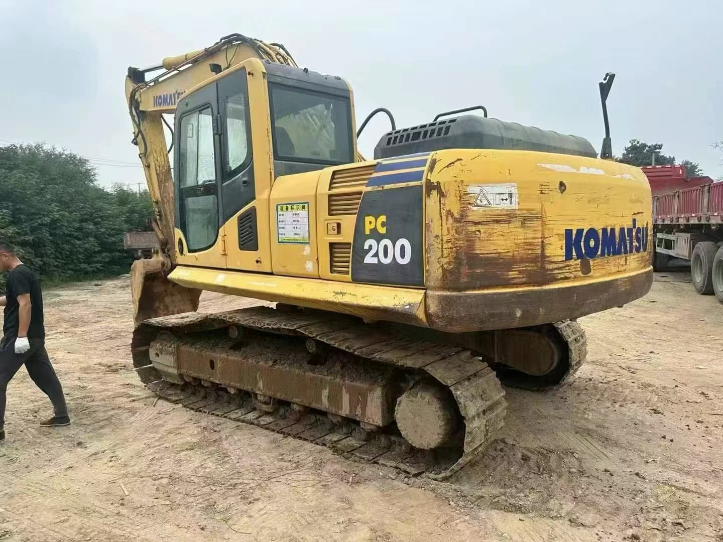103kw Mining 200 Second Hand Komatsu Excavator Used In Construction 19900kg