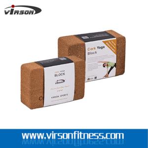 Quality hard and strong Eco cork yoga block wholesale