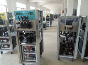Quality Commercial Soft Serve Ice Cream Maker Big Output Floor Standing 3 Flavors wholesale