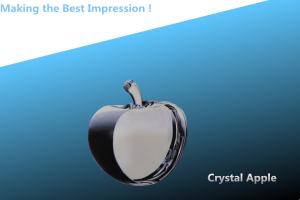 Quality glass apple/christmas gift/crystal craft/crystal apple/glass craft/crystal gift wholesale