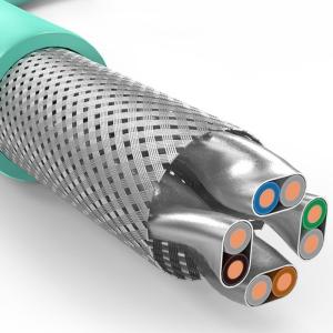 Quality Cat8 SFTP LAN Cable 22AWG Copper For Data Center wholesale