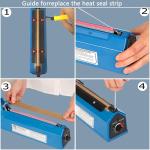 Manual Heat Sealing Machine for Retail Packaging Beverage Food Fruits Vegetable