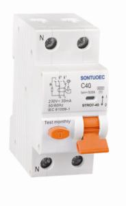 Quality Long Life 6KA 2Pole 63A 30mA RCBO A type Leakage Current Circuit Breaker for leakage current and overload protection wholesale