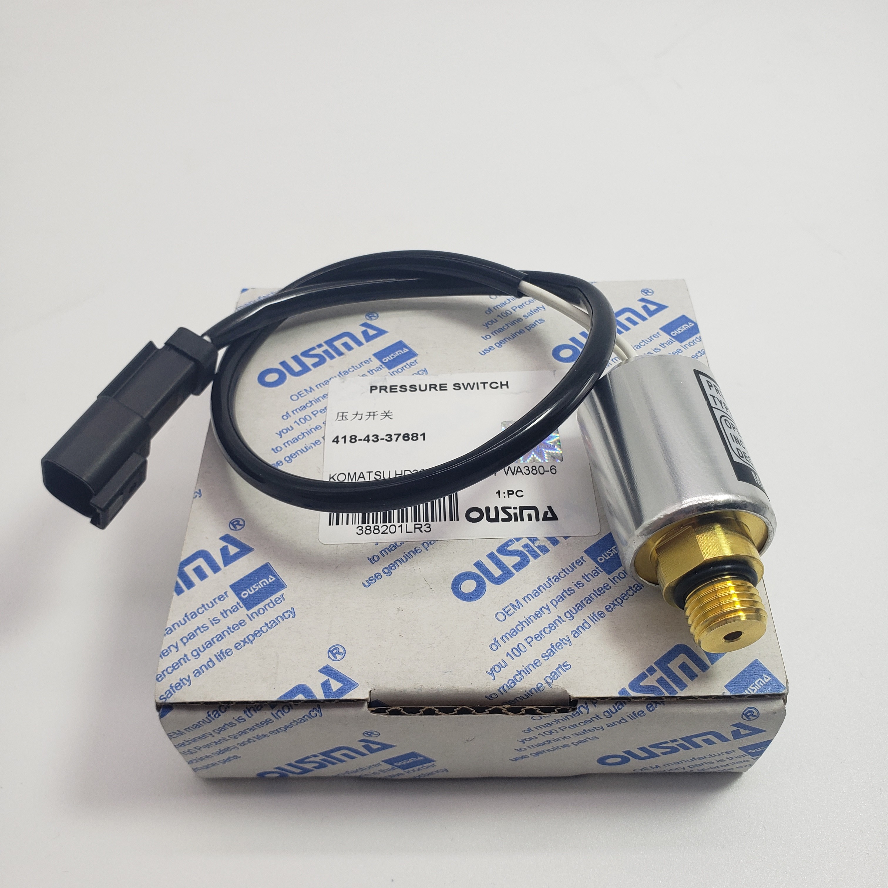 Pressure Switch 418-43-37681 for Komatsu HD325-7 HD605-7 WA380-6