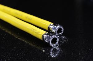 Quality 80 Degree Celsius Braided Gas Hose Stainless Steel 304 Braided Fuel Lines 230PSI wholesale