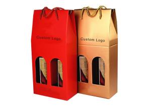 Quality Kraft Paper Electronic Packaging Box , Gift Packaging Bags For Wine Bottle wholesale
