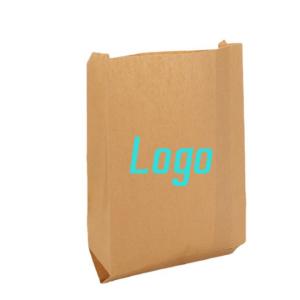 Quality Custom Logo Printed Biodegradable Candy Gift Package Bag Tip Bottom Kraft Paper Bag wholesale