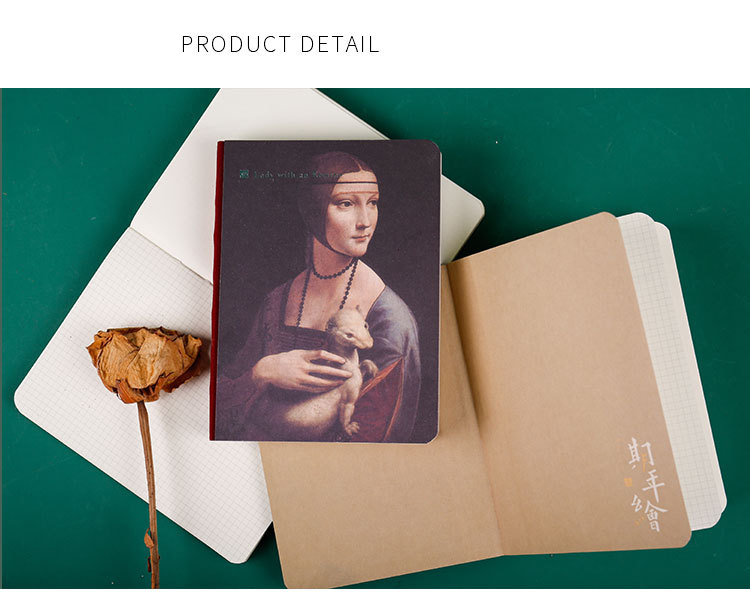 Retro Van Gogh Oil Painting Notepad Artistic Literary Notebook for Business Promotion