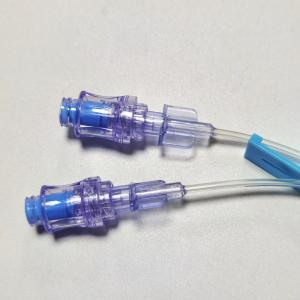 Quality TPU Needle Free IV Connectors Positive Pressure Needle Free Valve Port With Extension Tube wholesale