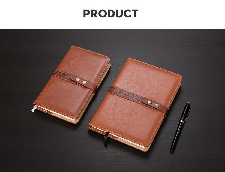 Custom Pu Leather Notebook With Company Logo For Business B5 / Customized Size