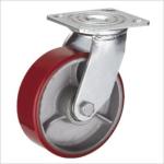 heavy duty cast iron PU caster wheels 4 inch