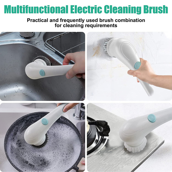 Wall Electric Spin Tile Scrubber Electric Cordless Power Handheld