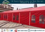 Red color 10x40m aluminum frame pitch roof wedding party tent