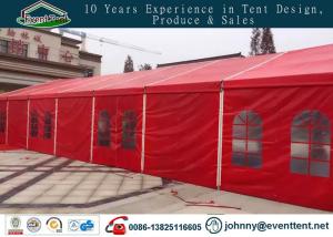 Quality Red color 10x40m aluminum frame pitch roof wedding party tent wholesale