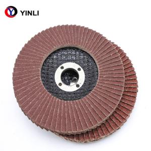 Quality 120 grit 150x22mm Aluminum Flap Disc T27 For Metal polishing wholesale