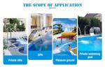 Swimming Pool Stainless Steel Waterfall Fountain Nozzle