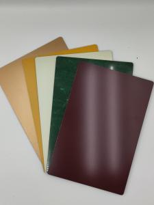 Quality Polyester Coating Mirror ACP Sheet 2440mm Length Silver Colour Fire Rated wholesale