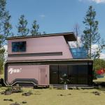 Luxury Prefabricated Construction Mobile Space Capsule With Fuqian Metal Capsule