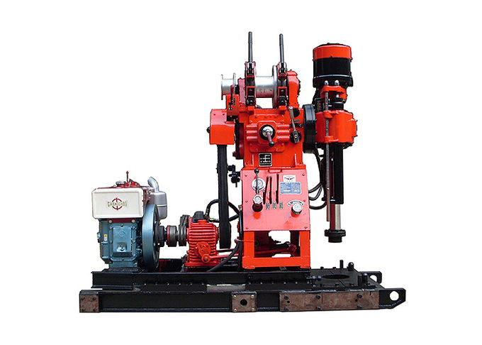 Red High Speed Compact Hydraulic Engineering Drilling Rig