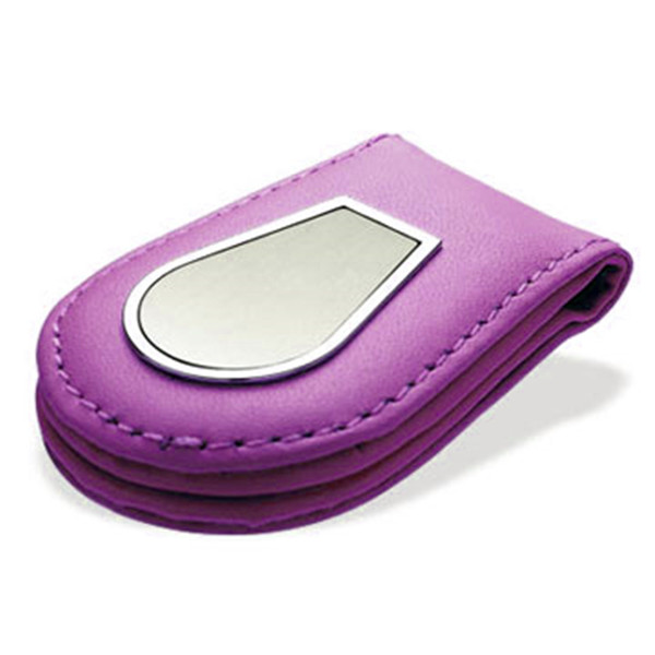 PU Leather Wallet Money Clip RFID Aluminum Credit Card Holder For Men