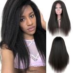Yaki Kinky Straight Full Lace Wigs Human Hair No Chemical No Tangle