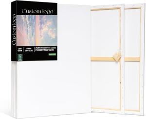 Quality 70x100cm Large Stretched Canvases For Painting , Non Toxic Cotton Canvas Panels wholesale