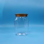 Good Quality Baby Food Clear Plastic PET Food Storage Candy Cookies Jar Seal Lid
