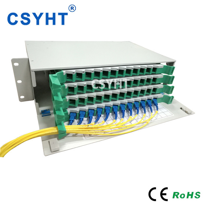 48 Fibers GPON CATV Fiber Patch Panel Enclosure For FTTH
